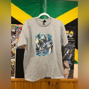 Gray Wolf Graphic Men's T-Shirt